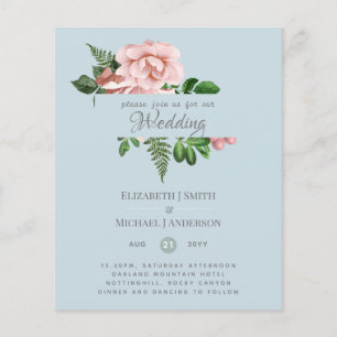 Convites de casamento Dourados De Orçamento Botâ
