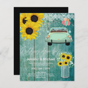 Convites de casamento Drive-BY Orçamentário - Casa