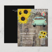 Convites de casamento Drive-BY Orçamentário - Casa