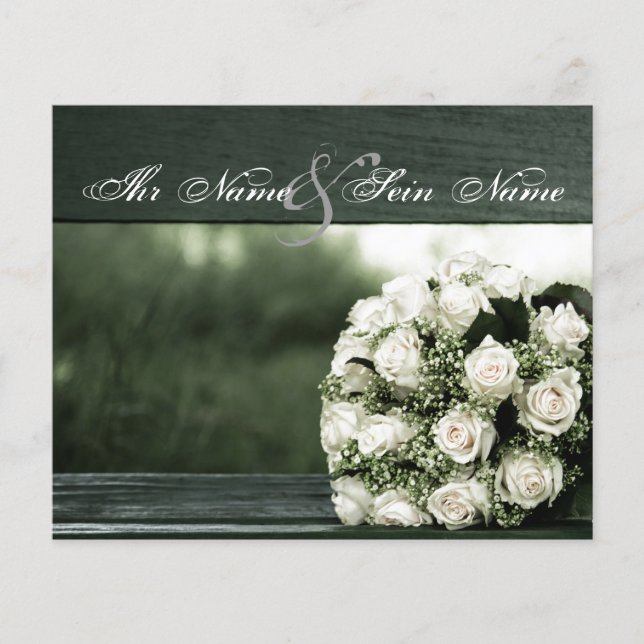 Convites de Casamento Elegantes (Frente)