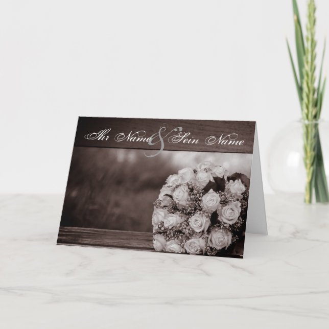 Convites de Casamento Elegantes 12 (Frente)