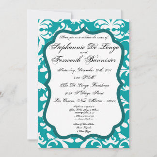 Convites de casamento elegantes para Rico de renda