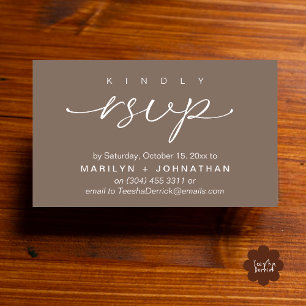 Convites de Casamento Elegantes RSVP via Telefone