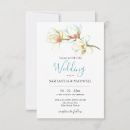 Convites De Casamento Em Uma Floral Única De Orçam