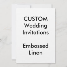 Convites de casamento embOSSADOS personalizados 5"
