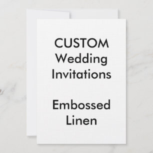 Convites de casamento embOSSADOS personalizados 5"