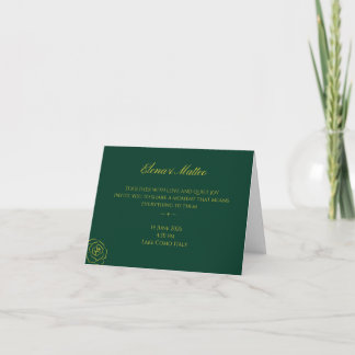 Convites de Casamento Emerald Romance