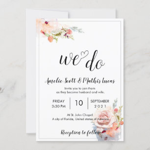 Convites de casamento exclusivos e minimalistas