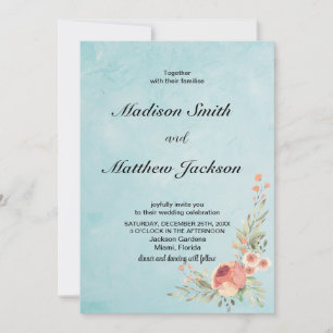 Convites De Casamento Floral