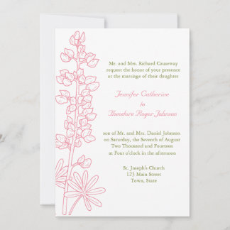 Convites De Casamento Floral A Rosa Vintage