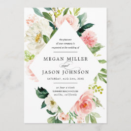 Convites De Casamento, Floral, Elegante, Clássico