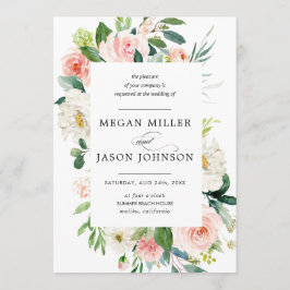 Convites De Casamento, Floral, Elegante, Clássico