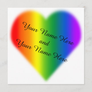 Convites de Casamento Gay Pride Cartões de Amor en