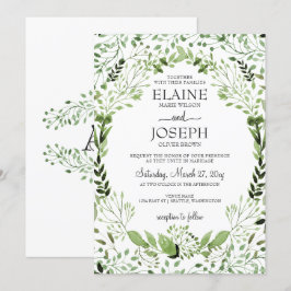 Convites de casamento Glam Greenery