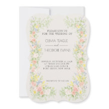 Convites de Casamento Glamourosos de Jardim Régio
