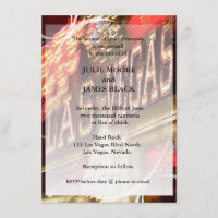 Convites de Casamento Glamourosos Luzes de Neon de