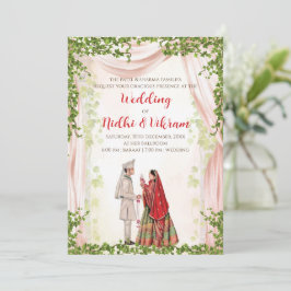 Convites de casamento hindu & cartões de casamento