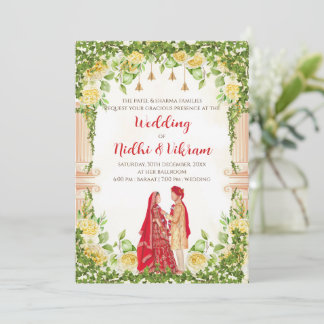 Convites de casamento hindu & convites de casament
