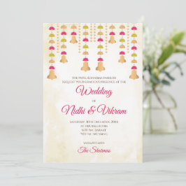 Convites de casamento indiano & cartões de casamen