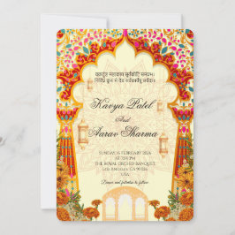 Convites de Casamento Indiano para EUA