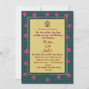 Convites de Casamento Indianos 