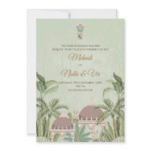 Convites de casamento indianos digitais hindus