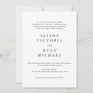 Convites de Casamento Minimalistas
