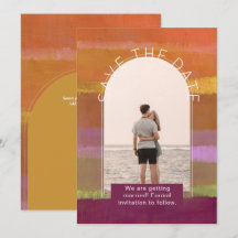 Convites de Casamento Modernos com Foto para Salva