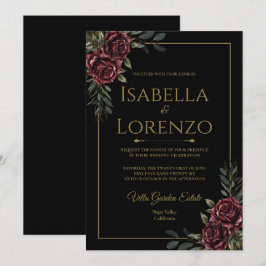 Convites de Casamento Moody Luxury Suite