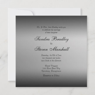 Convites de Casamento na Horizonte Negro e Branco