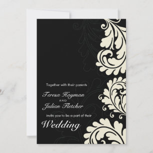 CONVITES DE CASAMENTO: negrito florescer 15P
