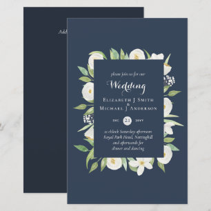 Convites de casamento Orçamentários Dusty Blue M