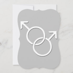 Convites de Casamento Orgulho Gay Cartões de Amor 