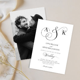Convites de casamento para caligrafia