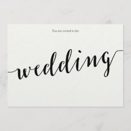 Convites De Casamento Para Caligrafia Branca E Neg