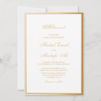 Convites de casamento para muçulmanos com estrutur