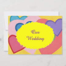 Convites de Casamento Personalizados Camadas de Co