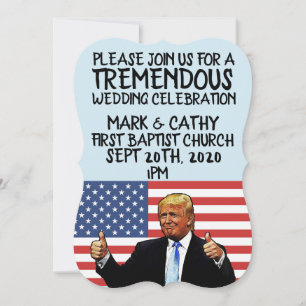 CONVITES DE CASAMENTO PERSONALIZADOS DO TRUMP