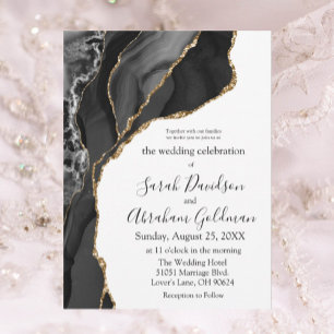 Convites de Casamento Personalizados em Ágata Pret