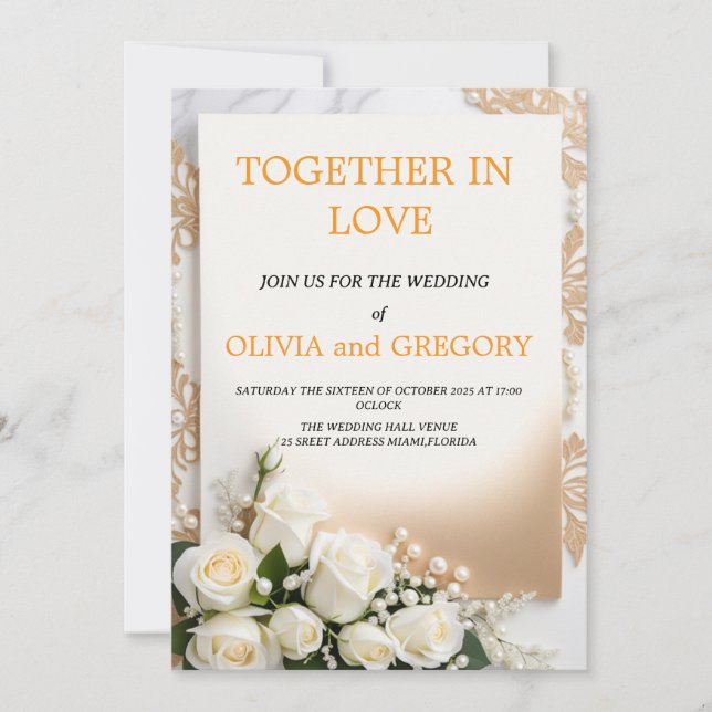 Convites de Casamento Personalizados | Personaliza (Frente)