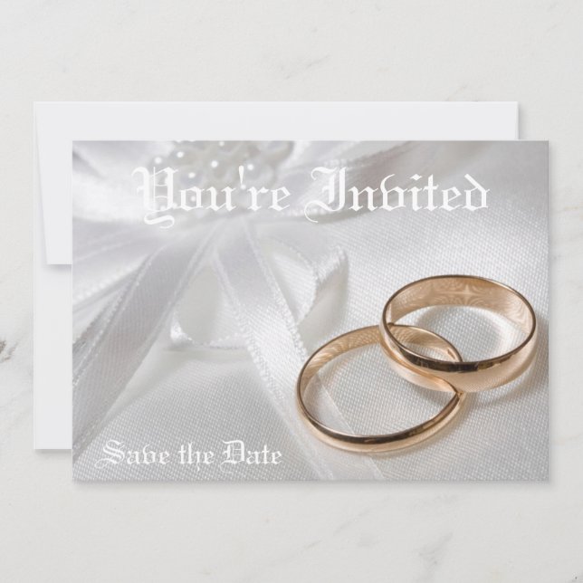 Convites de Casamento Personalizados & RSVP - Salv (Frente)