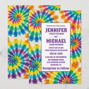 Convites de Casamento Psicanálitos com Tinta Tie D