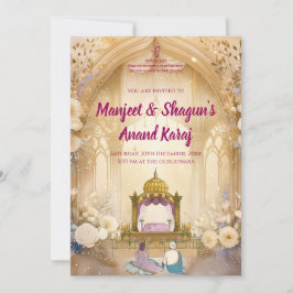 Convites de casamento Punjabi Convites Sikh Digita