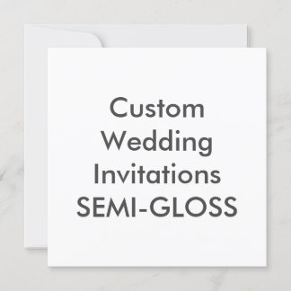 Convites De Casamento Quadrado SEMI-GLOSS 5,25"