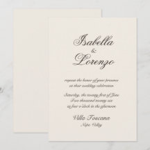 Convites de Casamento Românticos com Caligrafia To