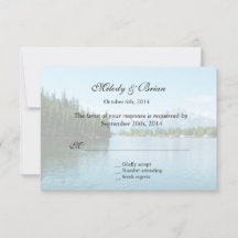 convites de casamento RSVP fotografia paisagística