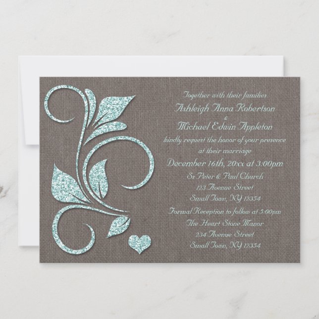 Convites De Casamento Russo Com Lente Azul Impress (Frente)