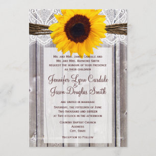 Convites de casamento Rústicos De Madeira De Giras