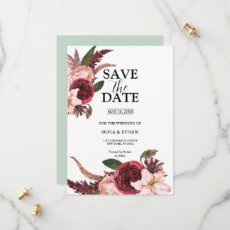Convites de Casamento Sangria Borgonha