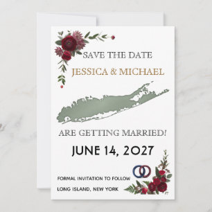 convites de casamento save the date de long island